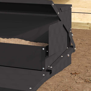 Kyckling Trampmatare Svart 50 x 40 x 29 cm Kallvalsat Stål