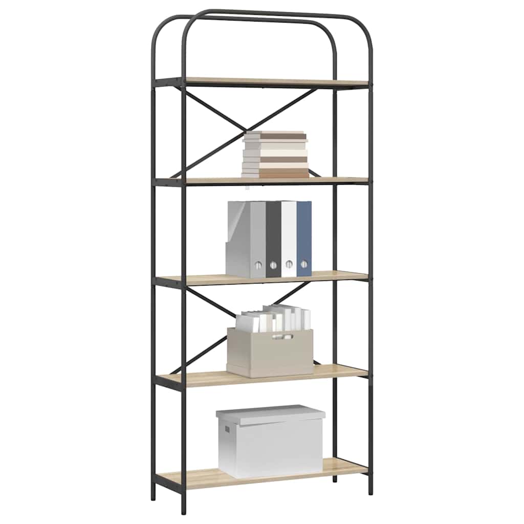 Hyllsystem Sonoma-ek 80 x 30 x 183 cm Konstruerat trä