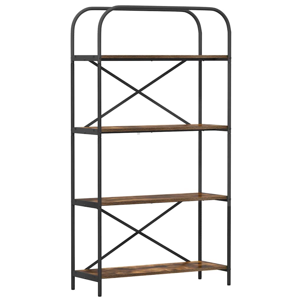 Hyllsystem Rökt ek 80 x 30 x 146 cm Konstruerat trä