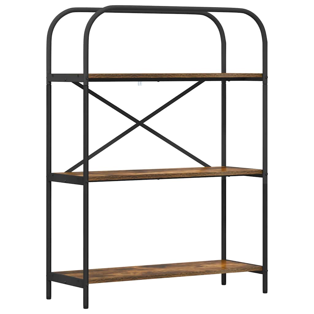 Hyllsystem Rökt ek 80 x 30 x 109 cm Konstruerat trä