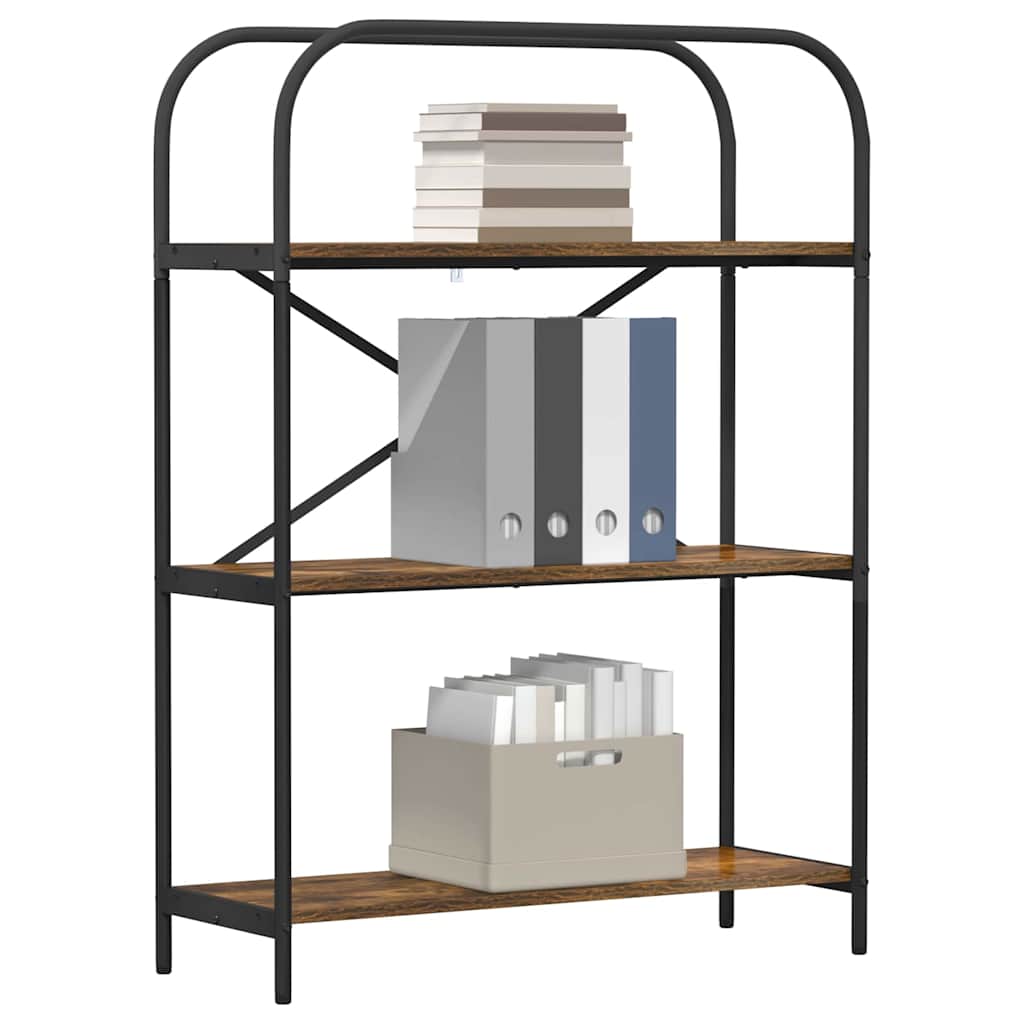 Hyllsystem Rökt ek 80 x 30 x 109 cm Konstruerat trä