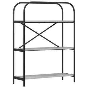 Hyllsystem Grå Sonoma 80 x 30 x 109 cm Konstruerat trä