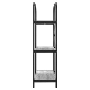 Hyllsystem Grå Sonoma 80 x 30 x 109 cm Konstruerat trä