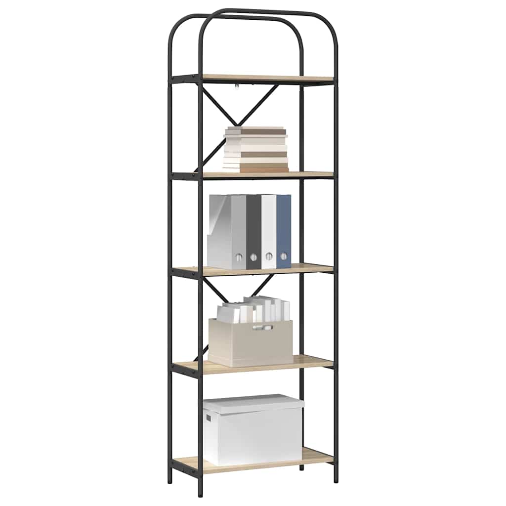 Hyllsystem Sonoma-ek 60 x 30 x 183 cm Konstruerat trä