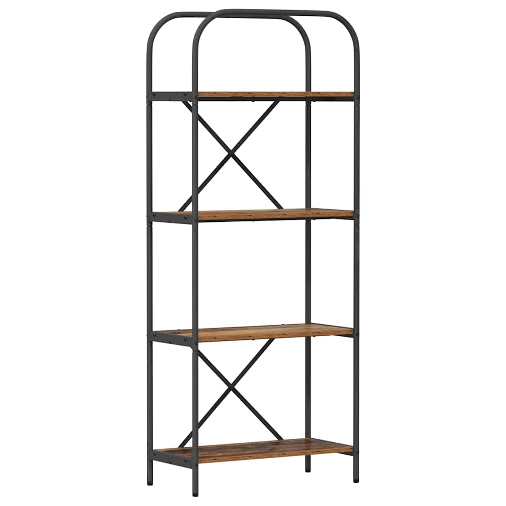 Hyllsystem Gammalt trä 60 x 30 x 146 cm Konstruerat trä
