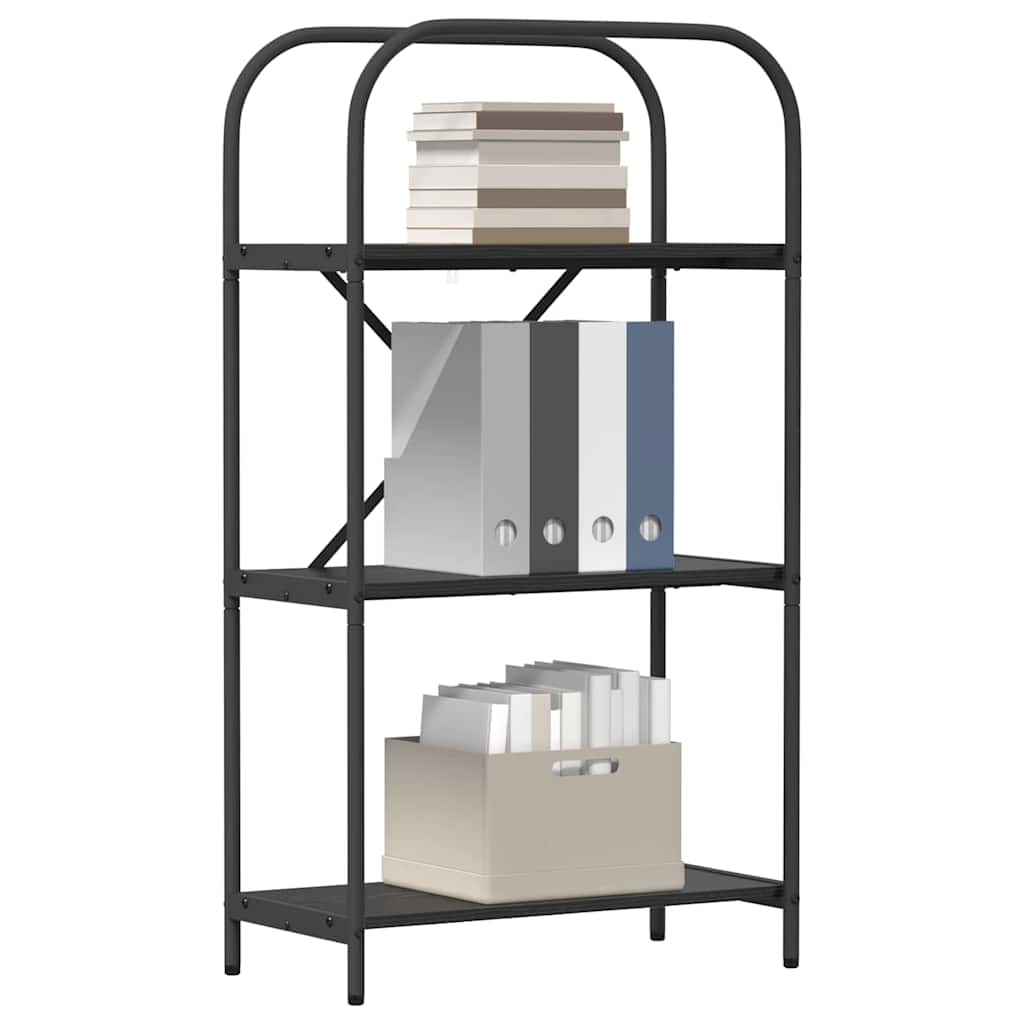 Hyllsystem Svart Ek 60 x 30 x 109 cm Konstruerat trä