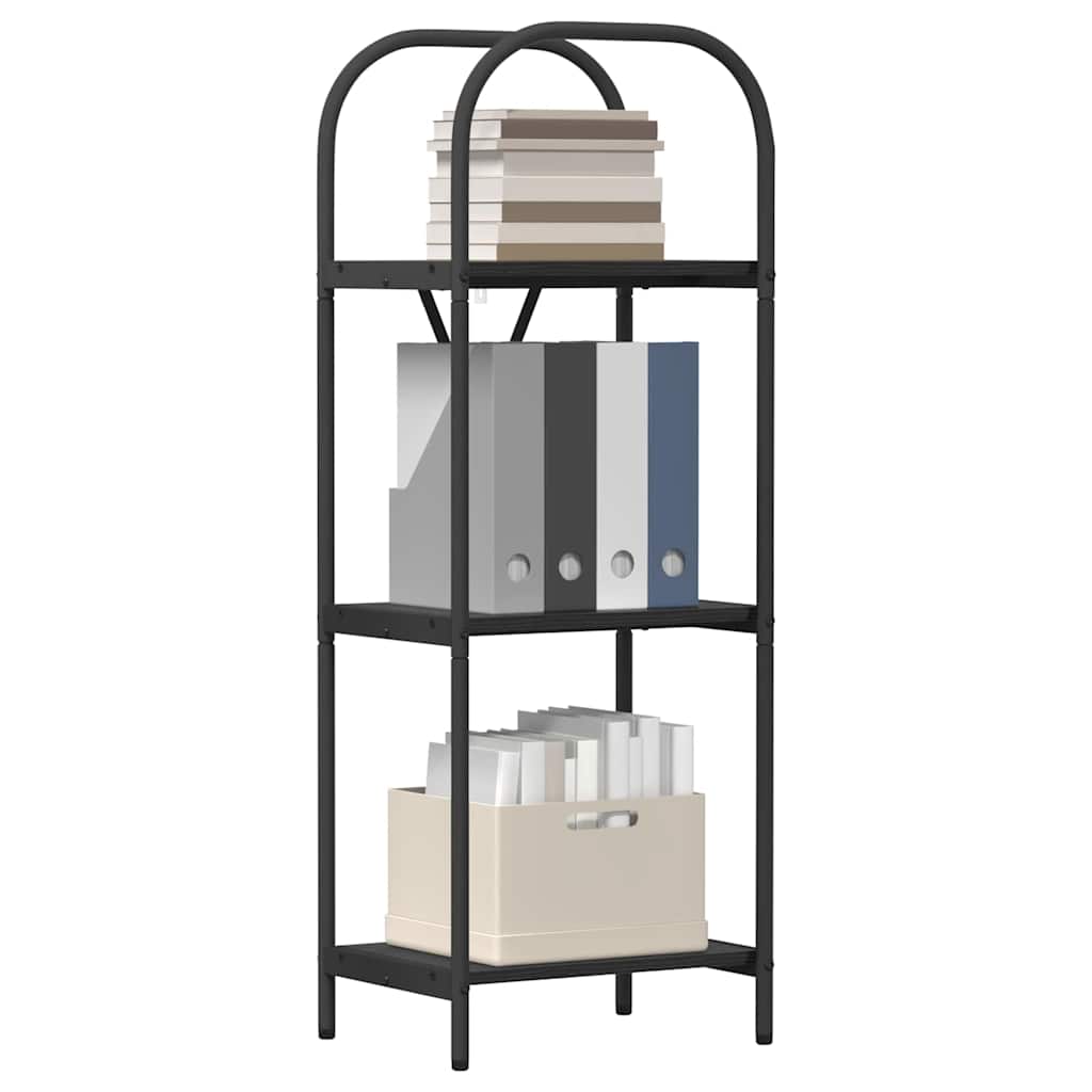 Hyllsystem Svart Ek 40 x 30 x 109 cm Konstruerat trä