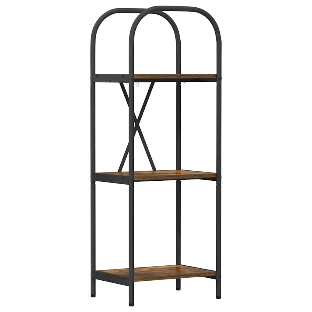 Hyllsystem Rökt ek 40 x 30 x 109 cm Konstruerat trä