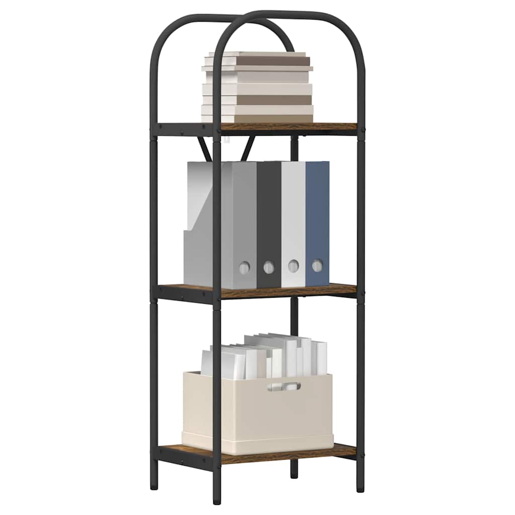 Hyllsystem Rökt ek 40 x 30 x 109 cm Konstruerat trä