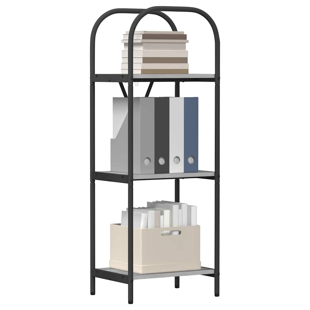 Hyllsystem Grå Sonoma 40 x 30 x 109 cm Konstruerat trä
