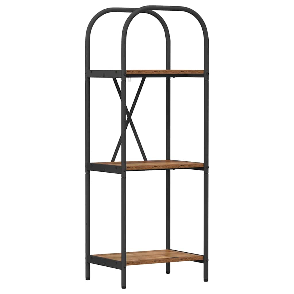 Hyllsystem Gammalt trä 40 x 30 x 109 cm Konstruerat trä