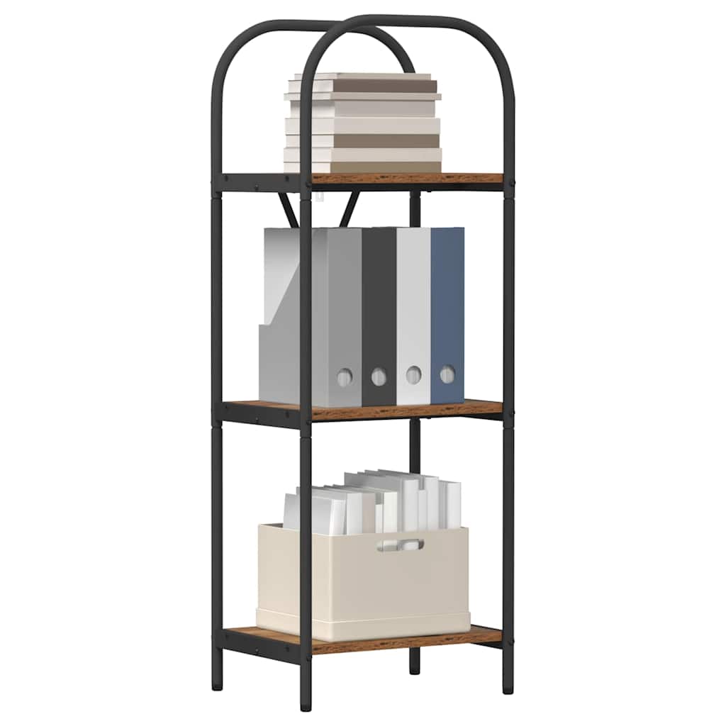 Hyllsystem Gammalt trä 40 x 30 x 109 cm Konstruerat trä