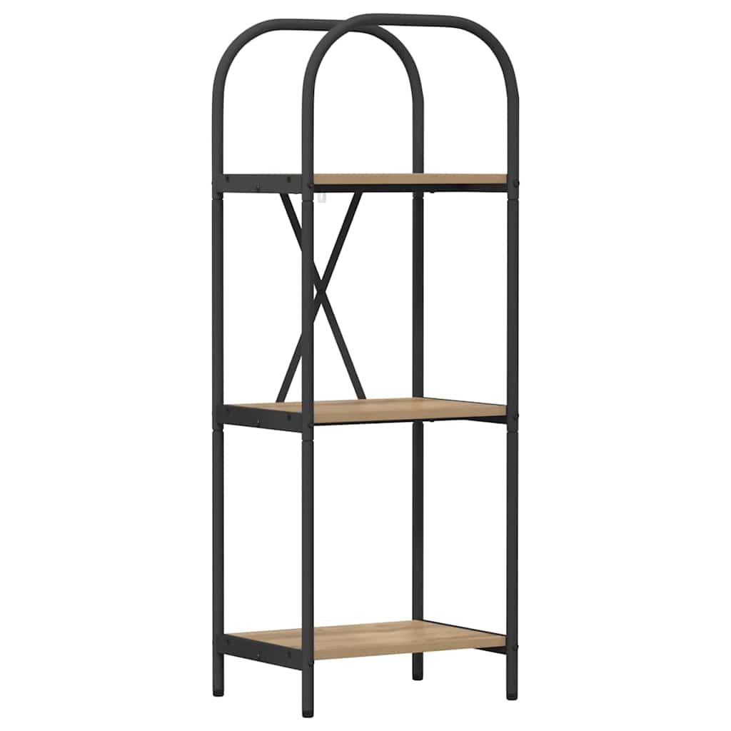 Hyllsystem 3 nivåer 40 x 30 x 109 cm Konstruerat trä Artisan Ek