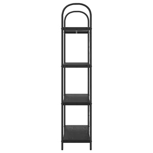 Hyllsystem Svart Ek 80 x 30 x 146 cm Konstruerat trä