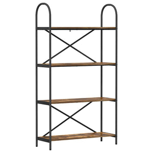 Hyllsystem Rökt ek 80 x 30 x 146 cm Konstruerat trä