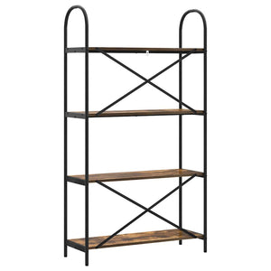 Hyllsystem Rökt ek 80 x 30 x 146 cm Konstruerat trä