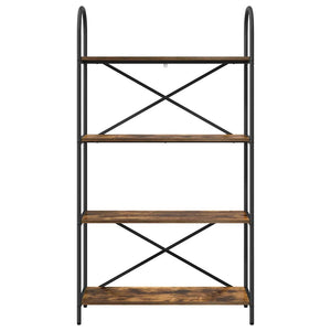 Hyllsystem Rökt ek 80 x 30 x 146 cm Konstruerat trä