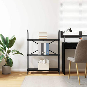 Hyllsystem Svart Ek 80 x 30 x 109 cm Konstruerat trä