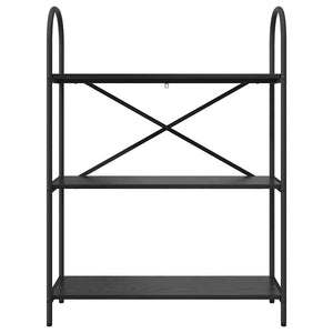 Hyllsystem Svart Ek 80 x 30 x 109 cm Konstruerat trä