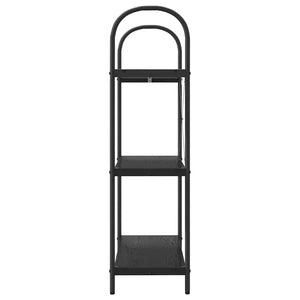 Hyllsystem Svart Ek 80 x 30 x 109 cm Konstruerat trä