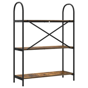 Hyllsystem Rökt ek 80 x 30 x 109 cm Konstruerat trä