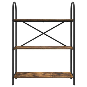 Hyllsystem Rökt ek 80 x 30 x 109 cm Konstruerat trä