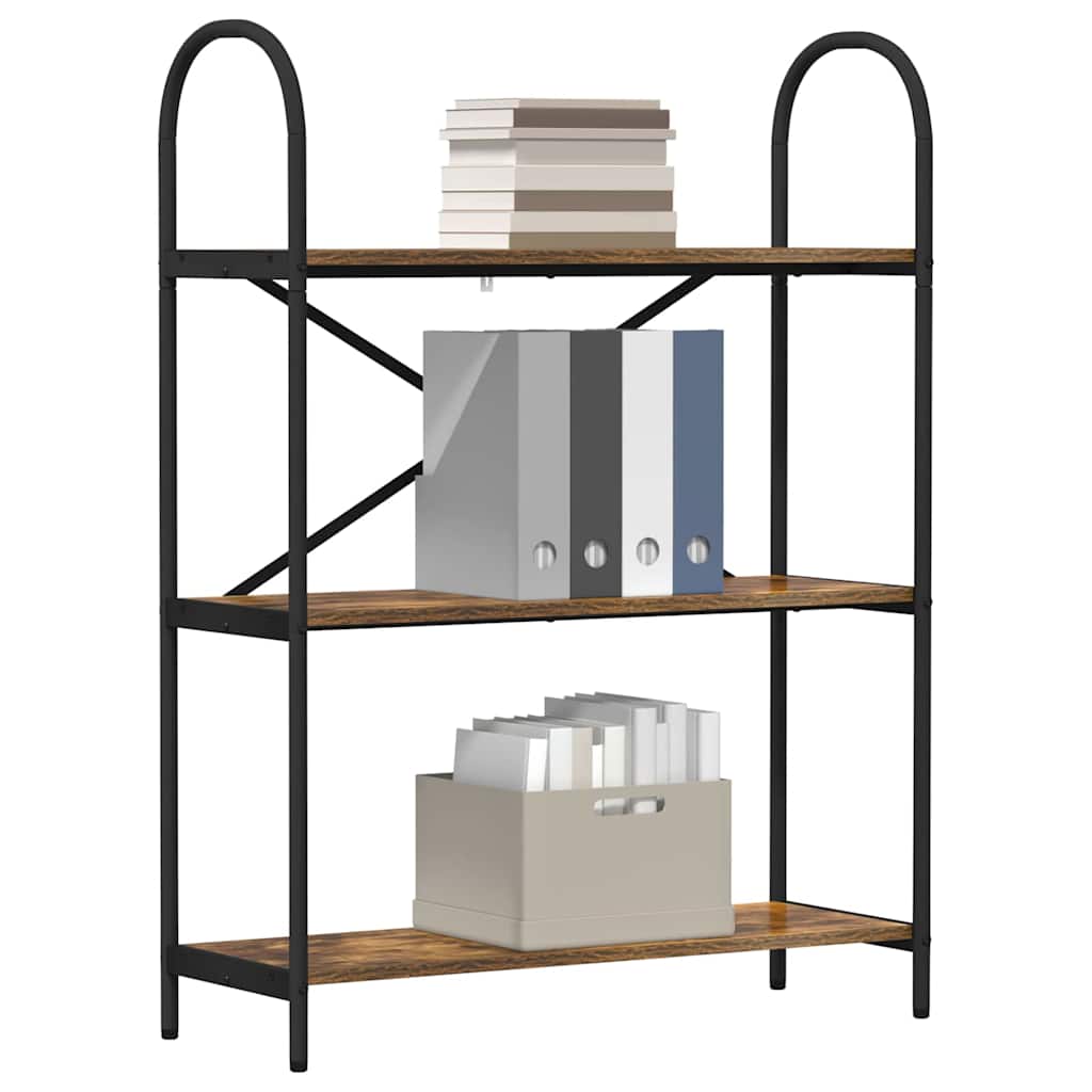 Hyllsystem Rökt ek 80 x 30 x 109 cm Konstruerat trä