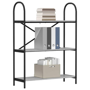 Hyllsystem Grå Sonoma 80 x 30 x 109 cm Konstruerat trä