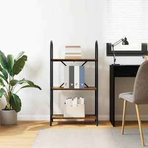 Hyllsystem Rökt ek 60 x 30 x 109 cm Konstruerat trä