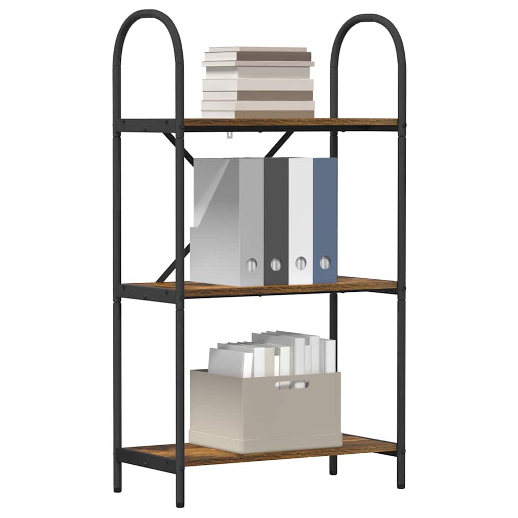Hyllsystem Rökt ek 60 x 30 x 109 cm Konstruerat trä