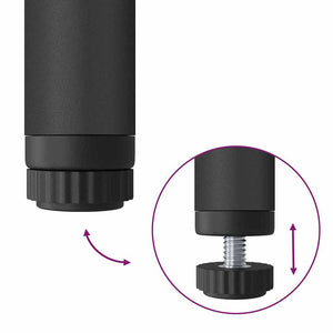 Hyllsystem Svart Ek 40 x 30 x 183 cm Konstruerat trä