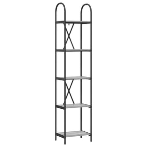 Hyllsystem Grå Sonoma 40 x 30 x 183 cm Konstruerat trä