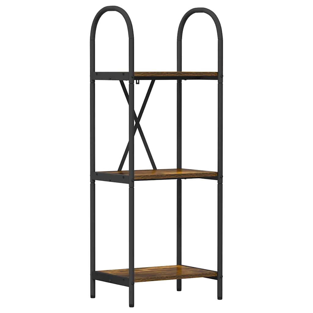 Hyllsystem Rökt ek 40 x 30 x 109 cm Konstruerat trä