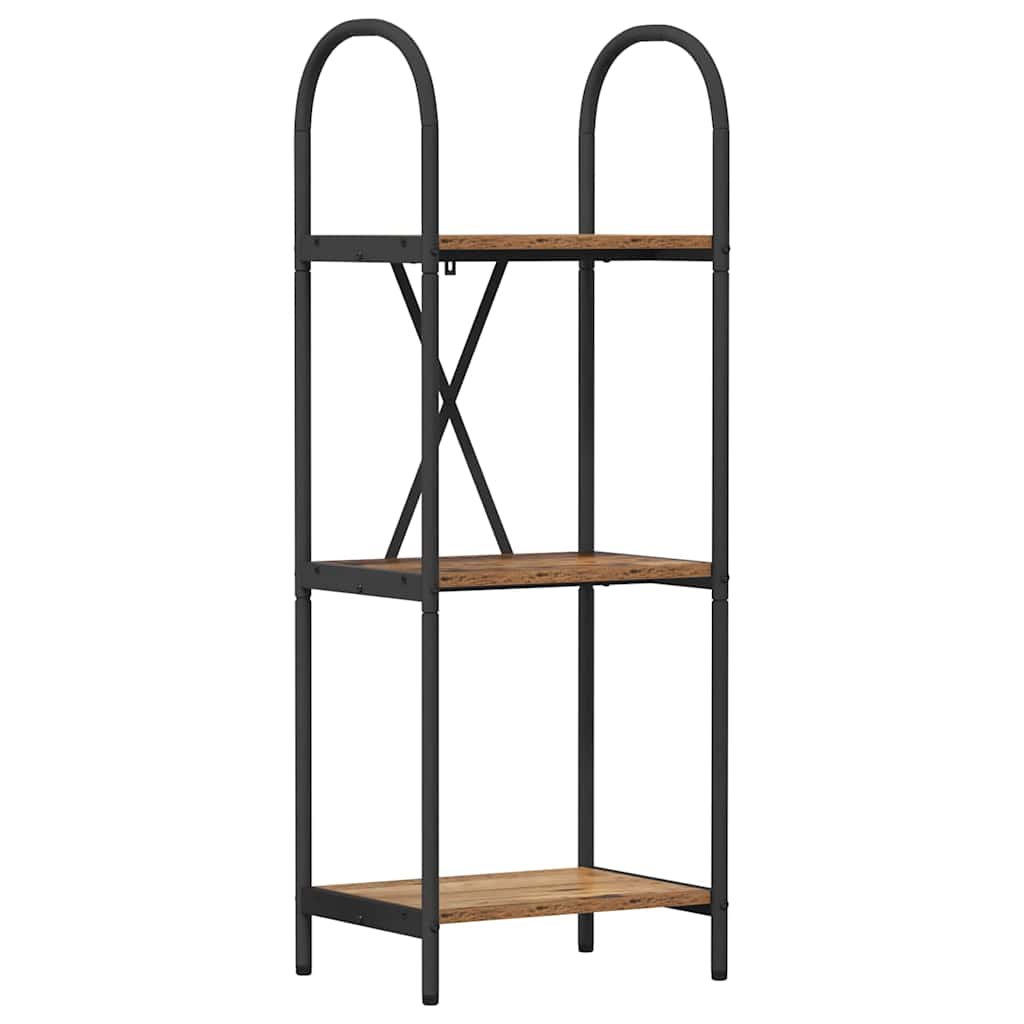 Hyllsystem Gammalt trä 40 x 30 x 109 cm Konstruerat trä
