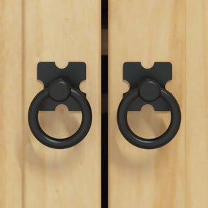 Skåp med hylla med lagring med dörr 4 pcs Honung Massiv furu