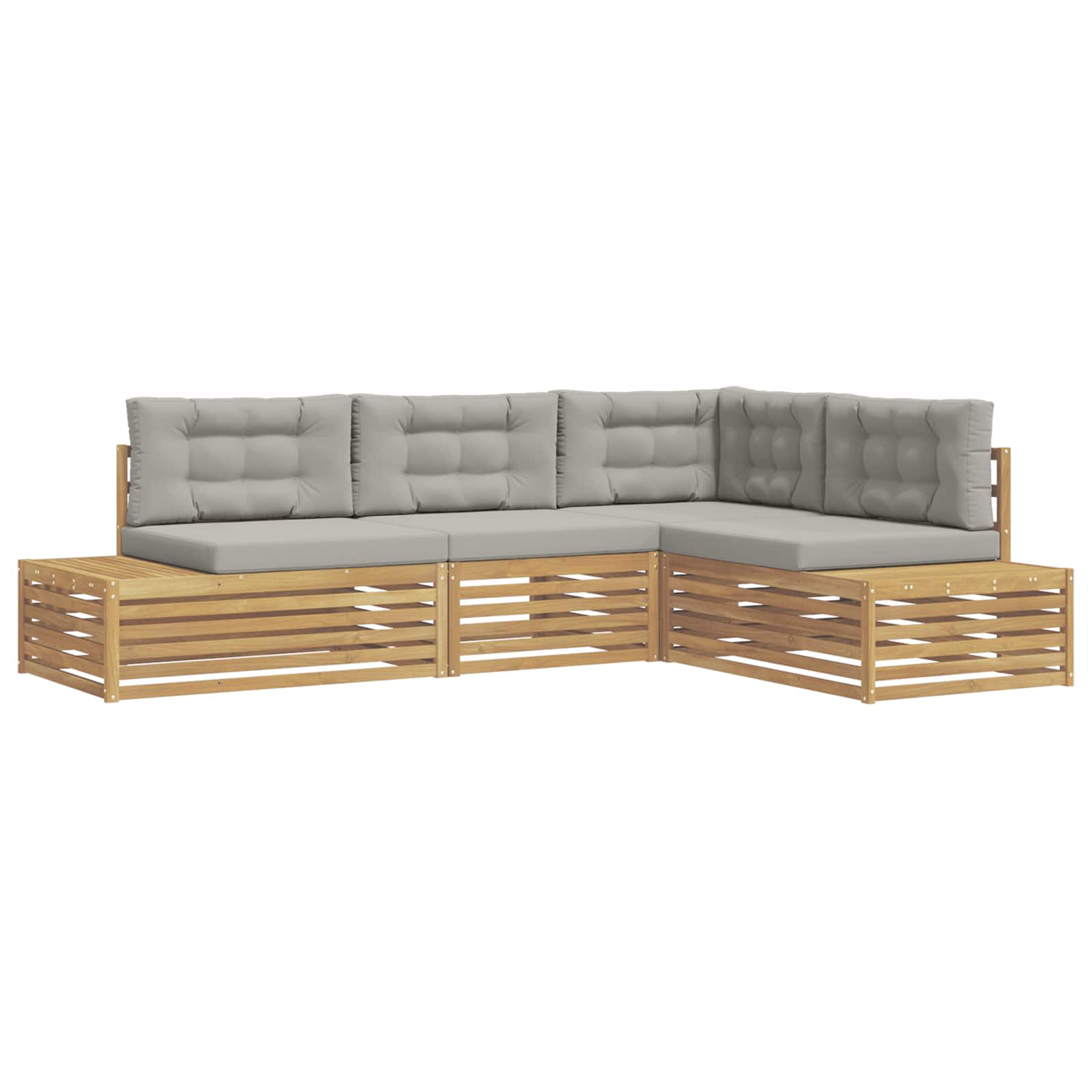 4 Stycke Utomhussoffset Polyester Vit