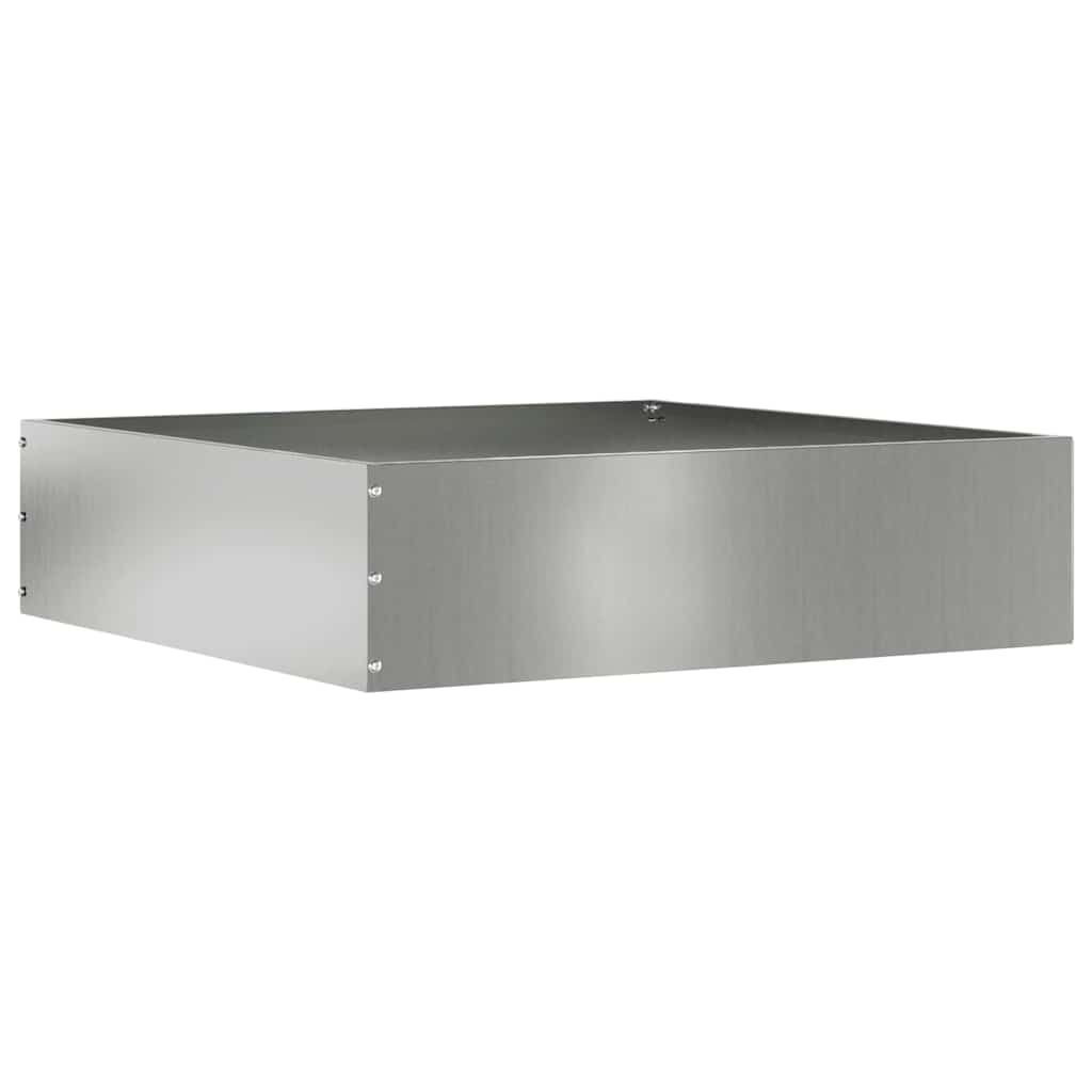 Kant för gräsmatta 50 x 50 x 13 cm Galvaniserat stål Silver