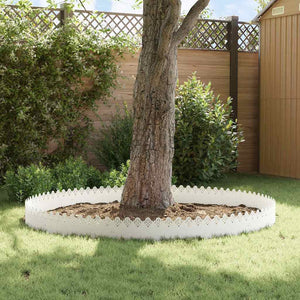 Gräskanter 20 pcs Vit 103 x 0,05 x 22 cm Stål