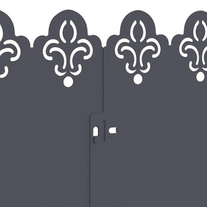 Gräskanter 30 pcs Antracit 103 x 0,05 x 22 cm Stål