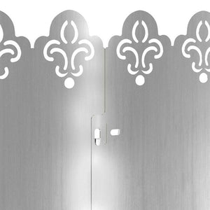 Gräskanter 10 pcs Silver 103 x 0,05 x 22 cm Galvaniserat Stål