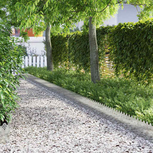 Gräskanter 20 pcs Silver 103 x 0,05 x 22 cm Galvaniserat Stål