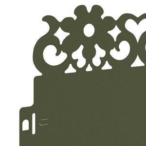 Gräskanter 20 pcs Olivgrön 103 x 0,05 x 22 cm Stål