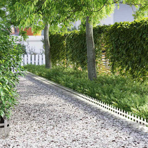 Gräskanter 20 pcs Silver 103 x 0,05 x 22 cm Rostfritt stål