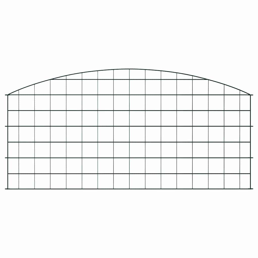 Dammskydd Set 5 pcs Grön 100 x 50 cm Stål