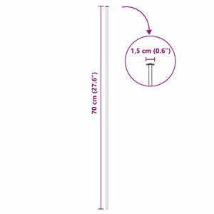 Dammskydd Set 5 pcs Grön 100 x 50 cm Stål