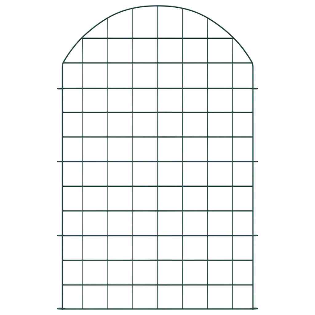 Dammskydd Set 8 pcs Grön 50 x 80 cm Stål