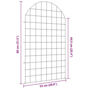 Dammskydd Set 8 pcs Grön 50 x 80 cm Stål