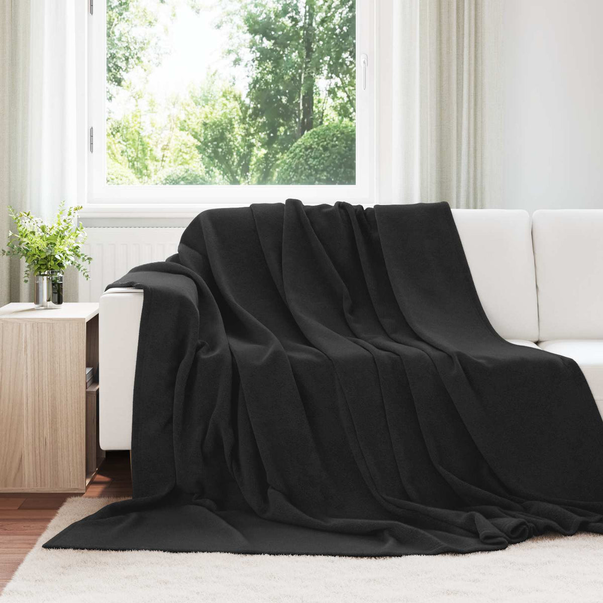 Filt Svart 220 x 240 cm 1.37 kg Fleece