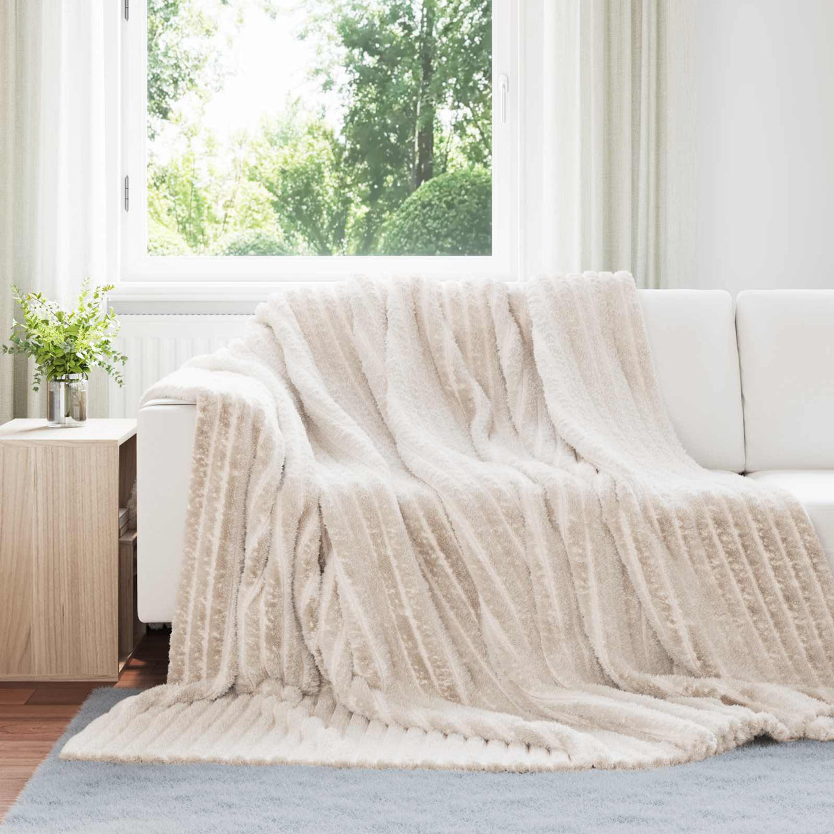 Filtar 6 st Beige 240 x 220 cm 8.76 kg Fleece