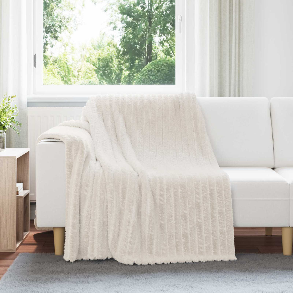 Filtar 6 st Gräddvit 200 x 150 cm 4.75 kg Fleece